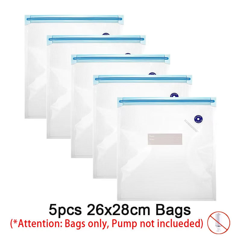 Vacuum Seal Food Storage Bags Set with Electric Pump