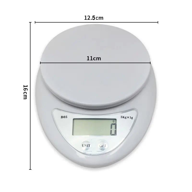 Digital Kitchen Scale 5KG — Precise LCD Display