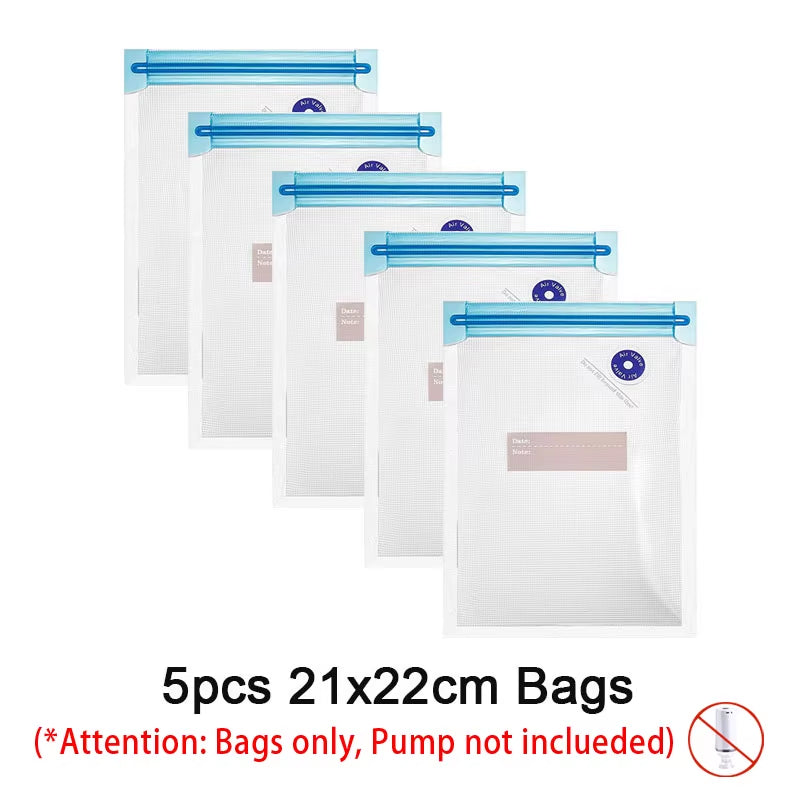 Vacuum Seal Food Storage Bags Set with Electric Pump