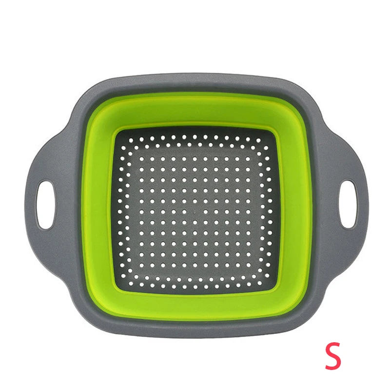 Foldable Silicone Colander — Collapsible Kitchen Strainer