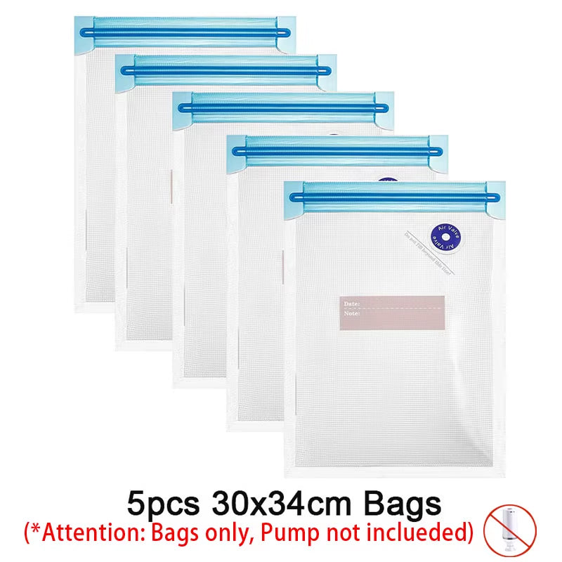Vacuum Seal Food Storage Bags Set with Electric Pump