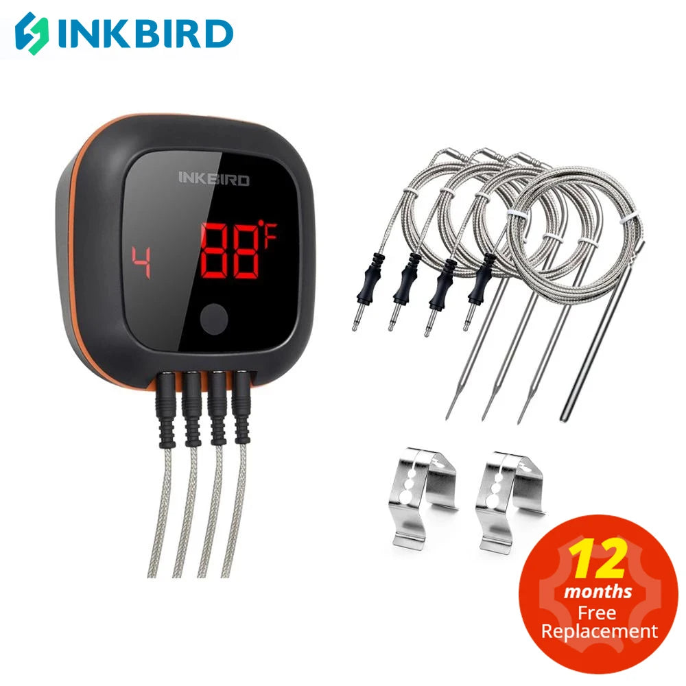 INKBIRD IBT-4XS Bluetooth Meat Thermometer — 4 Probes