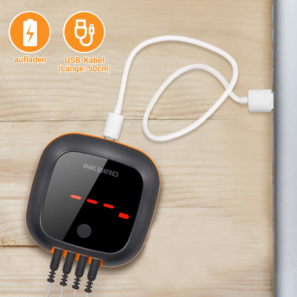 INKBIRD IBT-4XS Bluetooth Meat Thermometer — 4 Probes