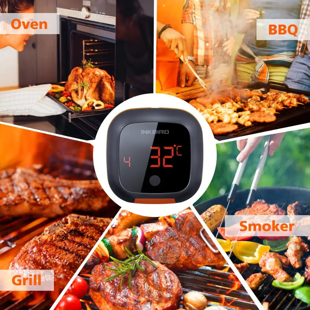 INKBIRD IBT-4XS Bluetooth Meat Thermometer — 4 Probes